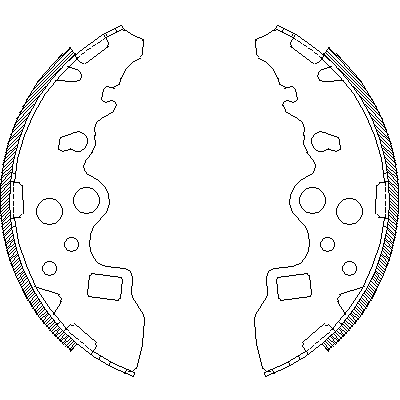 Jeu de mâchoires de frein