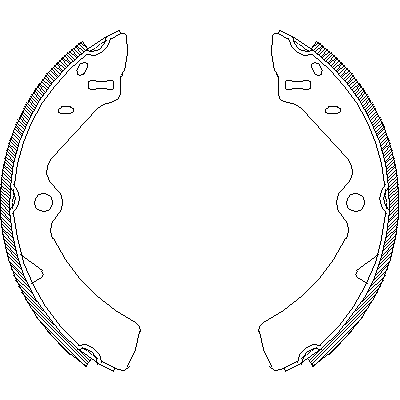 Jeu de mâchoires de frein