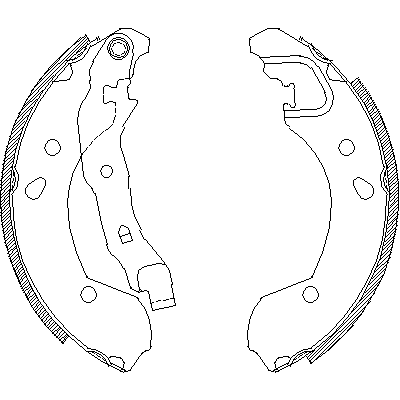 Jeu de mâchoires de frein