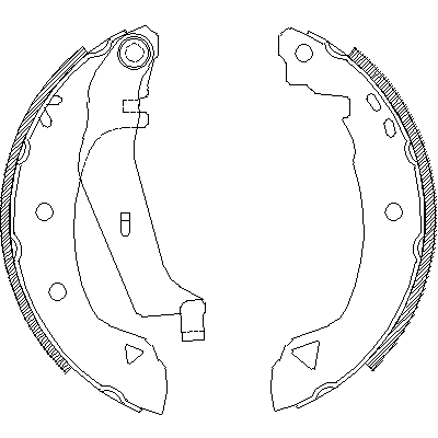 Jeu de mâchoires de frein