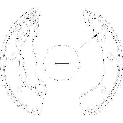 Jeu de mâchoires de frein