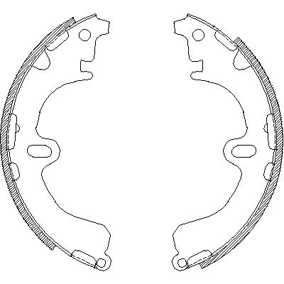 Jeu de mâchoires de frein