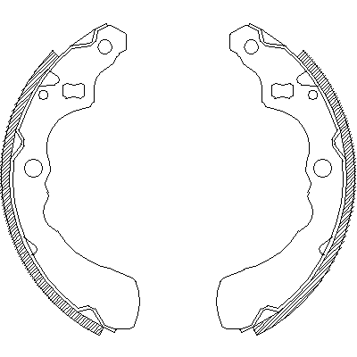 Jeu de mâchoires de frein