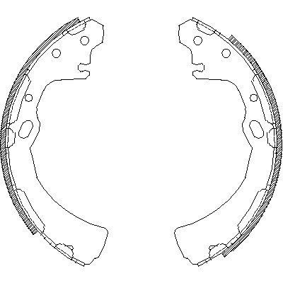 Jeu de mâchoires de frein