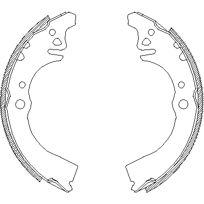 Jeu de mâchoires de frein