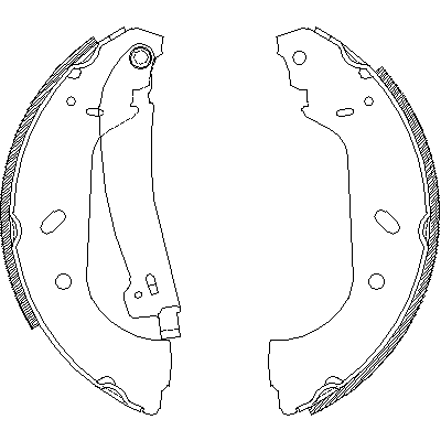 Jeu de mâchoires de frein