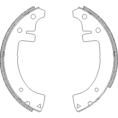 Jeu de mâchoires de frein