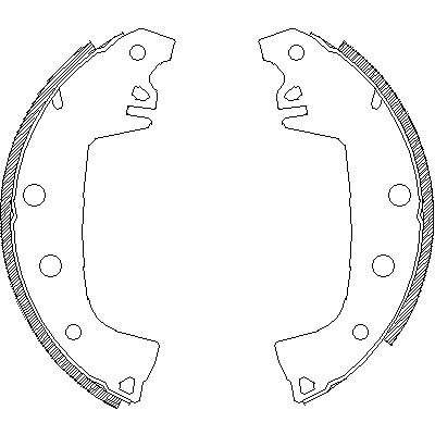 Jeu de mâchoires de frein