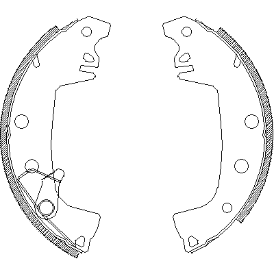 Jeu de mâchoires de frein