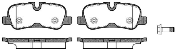 Kit de plaquettes de frein, frein à disque