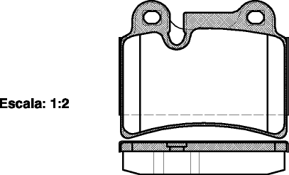 Kit de plaquettes de frein, frein à disque