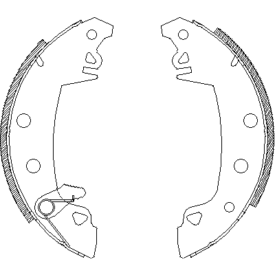 Jeu de mâchoires de frein