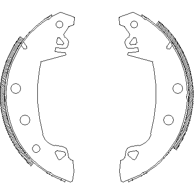 Jeu de mâchoires de frein