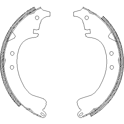 Jeu de mâchoires de frein