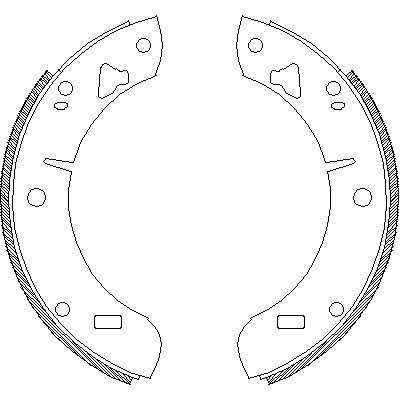 Jeu de mâchoires de frein