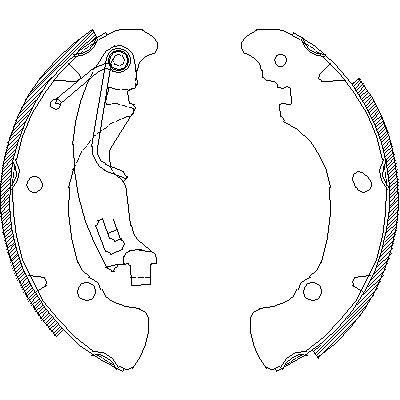 Jeu de mâchoires de frein