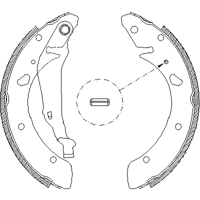 Jeu de mâchoires de frein