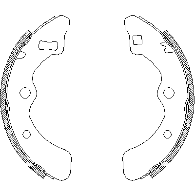 Jeu de mâchoires de frein