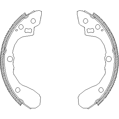 Jeu de mâchoires de frein