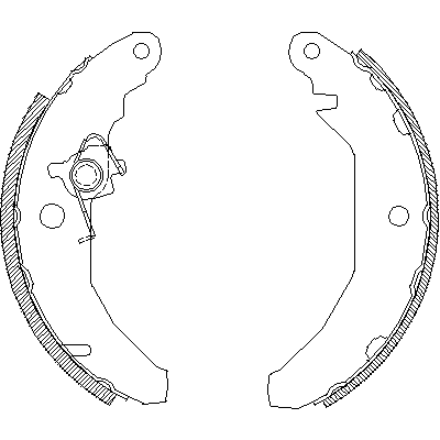 Jeu de mâchoires de frein