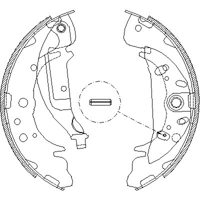 Jeu de mâchoires de frein