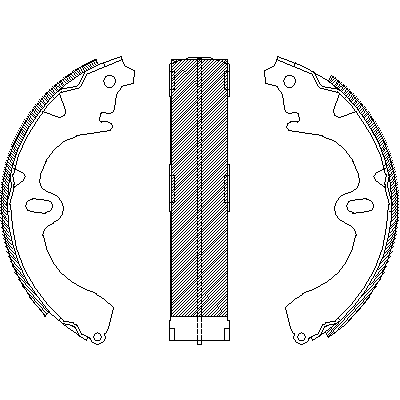 Jeu de mâchoires de frein