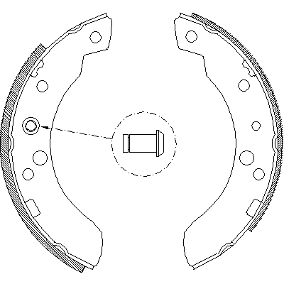 Jeu de mâchoires de frein