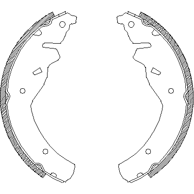 Jeu de mâchoires de frein