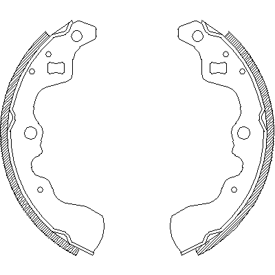 Jeu de mâchoires de frein