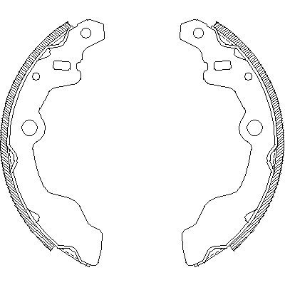 Jeu de mâchoires de frein