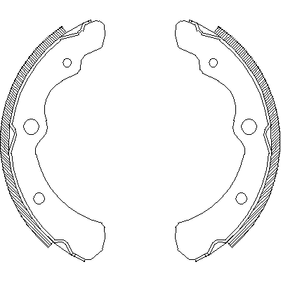 Jeu de mâchoires de frein