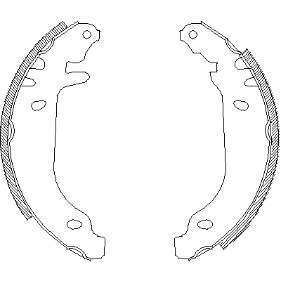 Jeu de mâchoires de frein