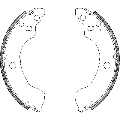 Jeu de mâchoires de frein