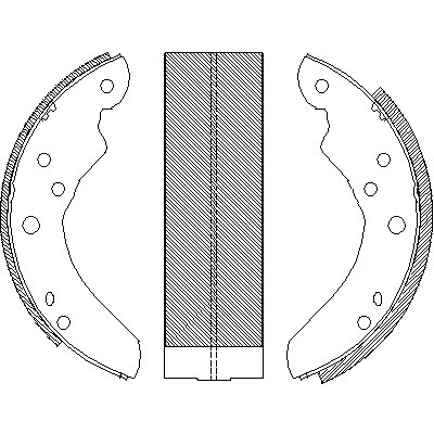 Jeu de mâchoires de frein