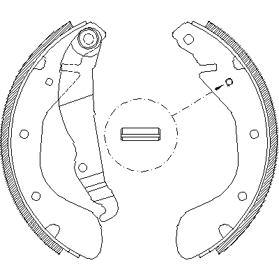 Jeu de mâchoires de frein