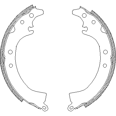 Jeu de mâchoires de frein