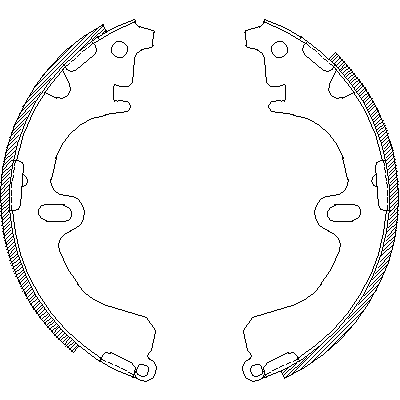 Jeu de mâchoires de frein