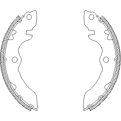 Jeu de mâchoires de frein