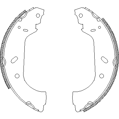 Jeu de mâchoires de frein