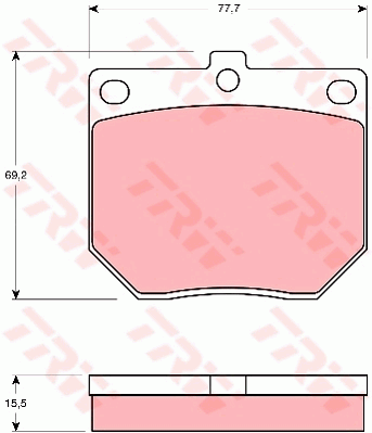 Kit de plaquettes de frein, frein à disque