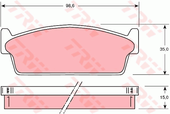 Kit de plaquettes de frein, frein à disque