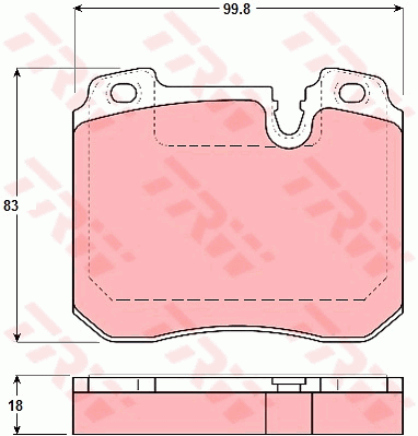 Kit de plaquettes de frein, frein à disque