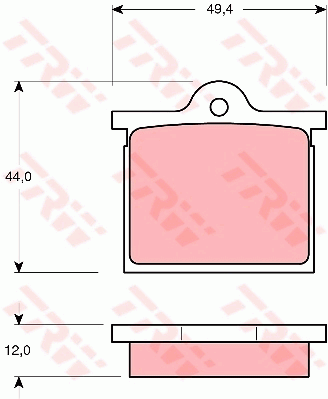 Kit de plaquettes de frein, frein à disque