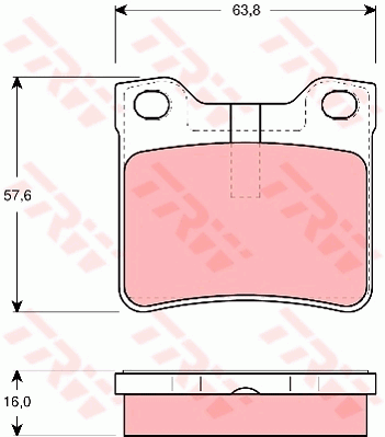 Kit de plaquettes de frein, frein à disque