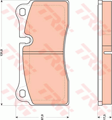 Kit de plaquettes de frein, frein à disque