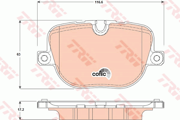 Kit de plaquettes de frein, frein à disque