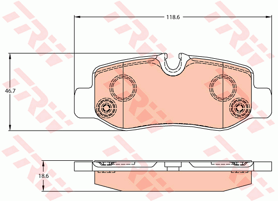 Kit de plaquettes de frein, frein à disque