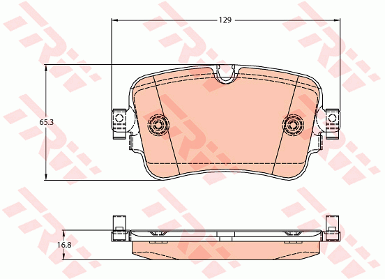 Kit de plaquettes de frein, frein à disque