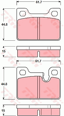 Kit de plaquettes de frein, frein à disque