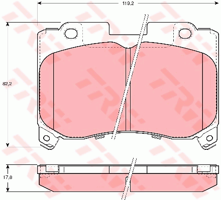 Kit de plaquettes de frein, frein à disque